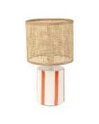 Medi lamp in koraal en natuurlijk - 15 x 27 cm