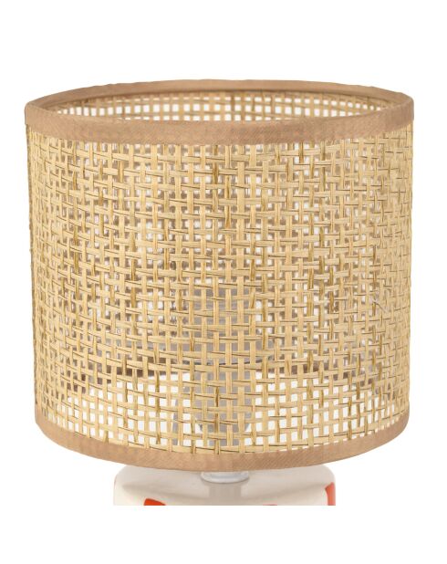Medi lamp in koraal en natuurlijk - 15 x 27 cm