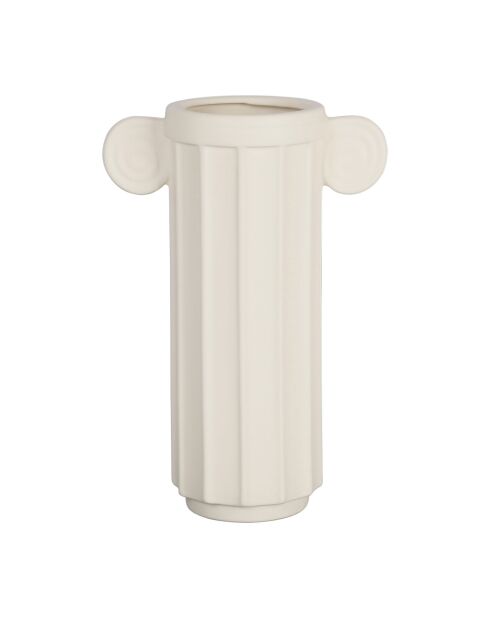 Vase Greeka blanc - 23 x 13 x 35 cm