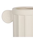Vase Greeka blanc - 23  x  13  x  35 cm