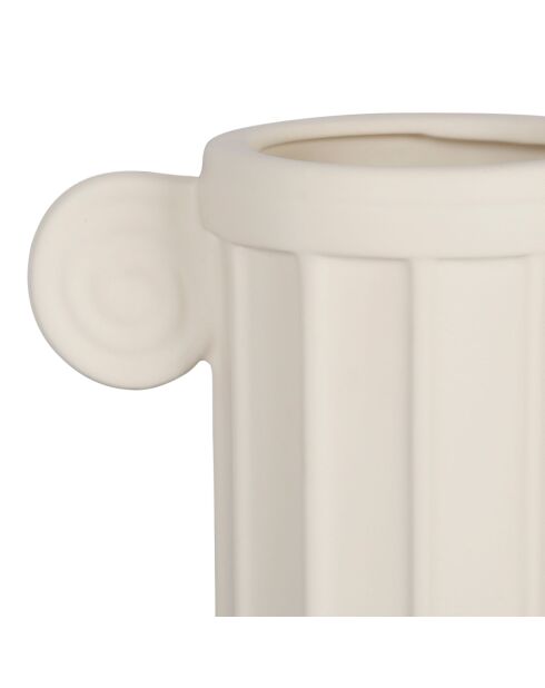 Vase Greeka blanc - 23 x 13 x 35 cm