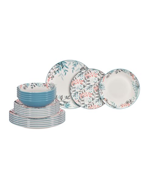 Set de vajilla de porcelana Primaflora Decor - 18 piezas