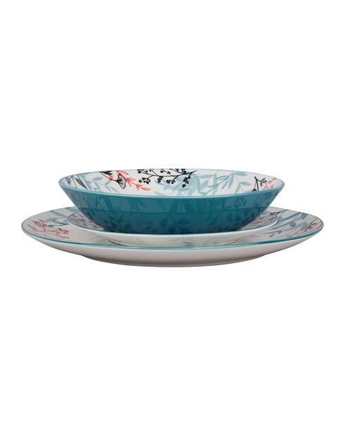 Set de vajilla de porcelana Primaflora Decor - 18 piezas