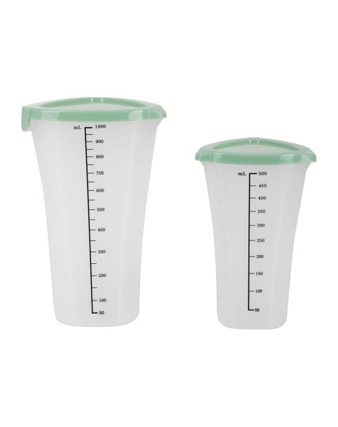Set di 2 pezzi di misurino in plastica Candlemas - 0,5/1 L
