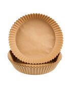 Juego de 50 piezas de papel redondo para hornear al aire - D.16 cm