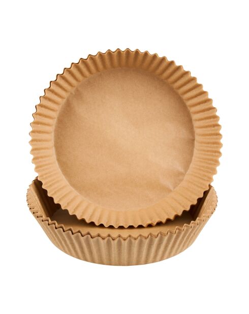 Juego de 50 piezas de papel redondo para hornear al aire - D.16 cm