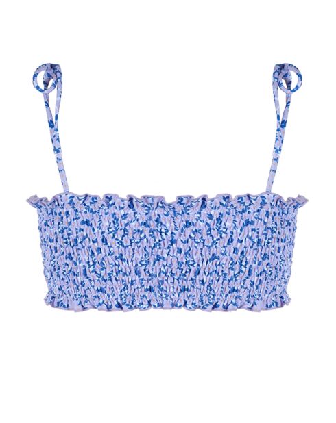 Lilac Wonderland Bandeau-Bikinioberteil