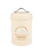 Solange Decor Flour Aufbewahrungsbox aus Eisen, Beige, 1 l