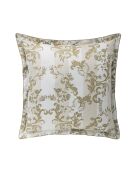 Federa per cuscino Opera in raso di cotone biologico bianco stampato