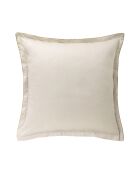 Federa per cuscino Opera in raso di cotone biologico bianco stampato