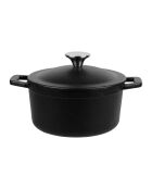 Cocotte fonte d'acier émaillé Mini noire - 0.7 L