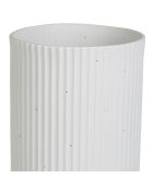 Weiße Lampe Sweet Leaves - 12 x 28 cm