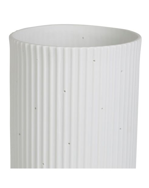 Weiße Lampe Sweet Leaves - 12 x 28 cm