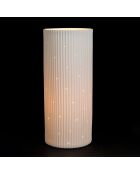 Weiße Lampe Sweet Leaves - 12 x 28 cm