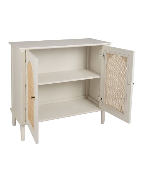 Armario blanco con 2 puertas Nolita - 71 x 30 x 66 cm