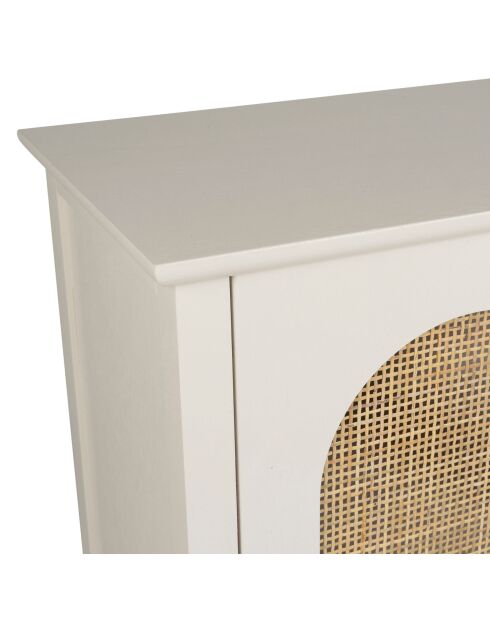Armario blanco con 2 puertas Nolita - 71 x 30 x 66 cm