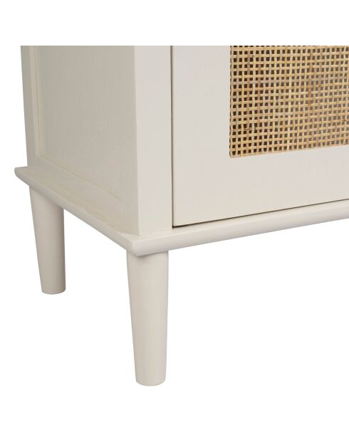 Armario blanco con 2 puertas Nolita - 71 x 30 x 66 cm