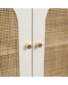 Armario blanco con 2 puertas Nolita - 71 x 30 x 66 cm