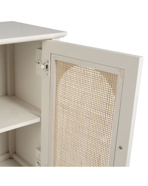 Armario blanco con 2 puertas Nolita - 71 x 30 x 66 cm