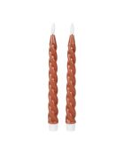 Very LED-Kerze x 2 braune Chandel-Box