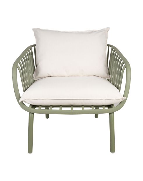 Khakifarbener Zweisitzer-Sessel Lumi - 74 x 67 cm