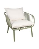 Lumi kaki tweezitsfauteuil - 74 x 67 cm