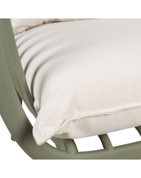 Khakifarbener Zweisitzer-Sessel Lumi - 74 x 67 cm