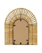 Miroir eventail Rotin naturel - 37x41 cm