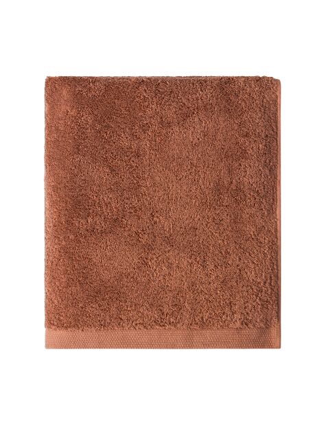 Essential Red Cosmos Badetuch aus gekämmter Bio-Baumwolle, einfarbig, 60 x 100 cm