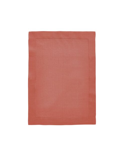 Florence Rooibos rote schlichte Leinenserviette