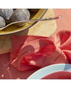 Florence Rooibos rote schlichte Leinenserviette