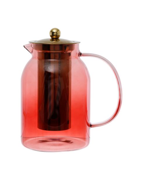 Funky groene theepot met filter - 1,5 L