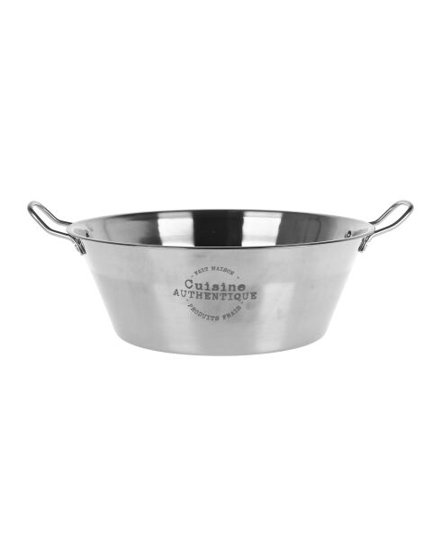 Bassine à confiture inox gris - 48,3x17,2x40 cm