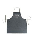 Tablier de cuisine en coton Collection Confiture Authentique gris foncé - 70x 80 cm