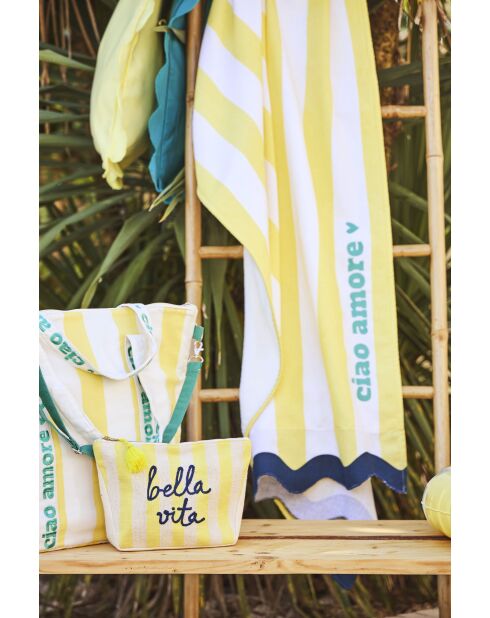 Gele en groene geïsoleerde tas Medi - 50 x 40 cm