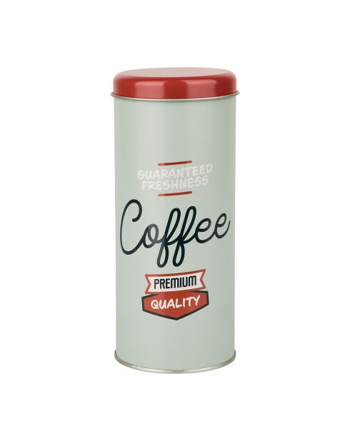 Betty Decor Koffiepadbox rood/groen - D.7,5 cm