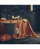 einfarbige Leinenserviette Florence, kupferbraun