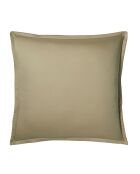 Federa Bel Ami con stampa in raso di cotone biologico verde kaki