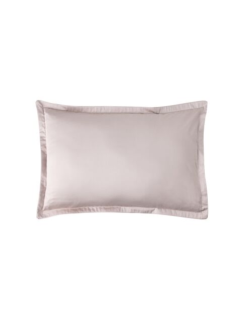 Federa stampata in raso di cotone biologico Shalimar rosee