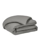 Copripiumino in lino lavato liscio grigio ghiaia Nouvelle Vague