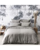 Copripiumino in lino lavato liscio grigio ghiaia Nouvelle Vague