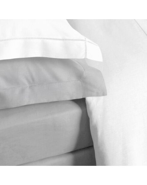 Lenzuolo con angoli elasticizzati in puro lino naturale del Maine