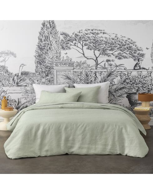 Lenzuolo piano in canapa opale opale