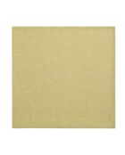 Chambray effen linnen servet yuzu groen - 45x45 cm