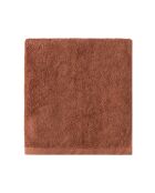 Essentiel Cosmos Badetuch, gekämmte Baumwolle, einfarbig, 100 x 160 cm, Rot