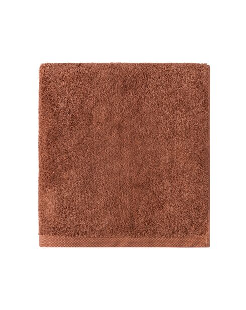 Essentiel Cosmos Badetuch, gekämmte Baumwolle, einfarbig, 100 x 160 cm, Rot