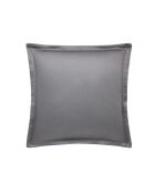 Federa in raso di cotone biologico Shalimar grigio Meteore stampato