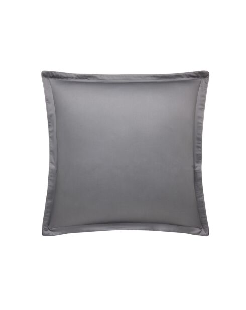 Federa in raso di cotone biologico Shalimar grigio Meteore stampato