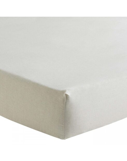 Lenzuolo con angoli elasticizzati in lino naturale Ontario Métis