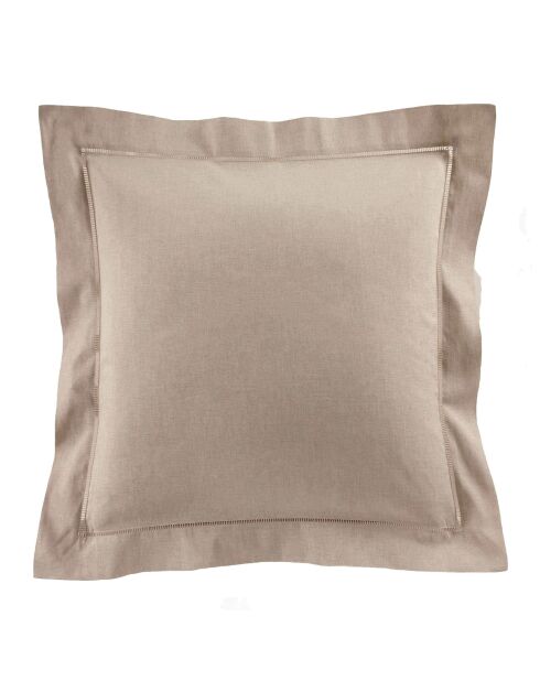 Federa per cuscino in lino naturale Venise Métis, tinta unita
